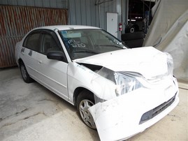 2002 Honda Civic LX White Sedan 1.7L AT #A24926